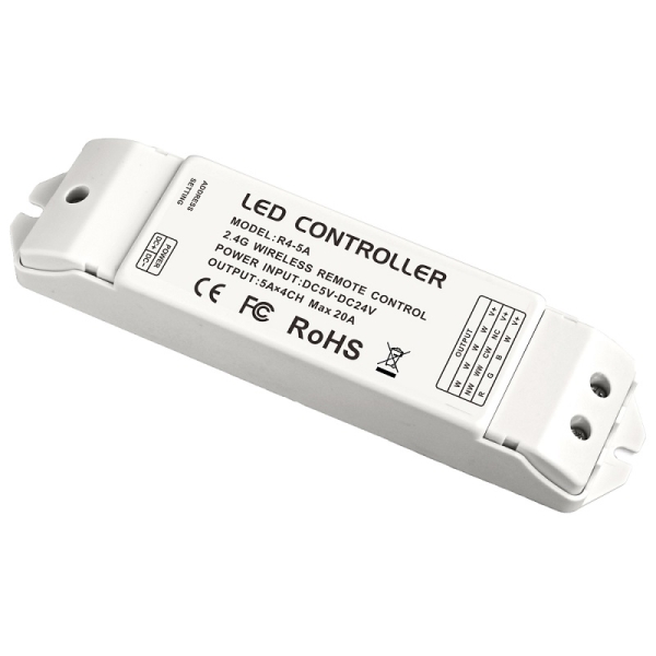 LTECH R4-5A RF 2.4 GHz LED RGB RGBW Controller Wireless